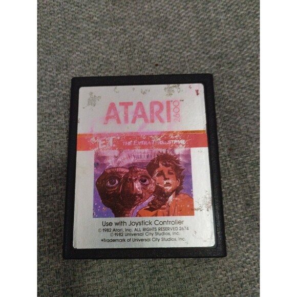 E. T. The Extra-Terrestrial for Atari 2600. Tested & Works. Vintage 1982 - Picture 1 of 3